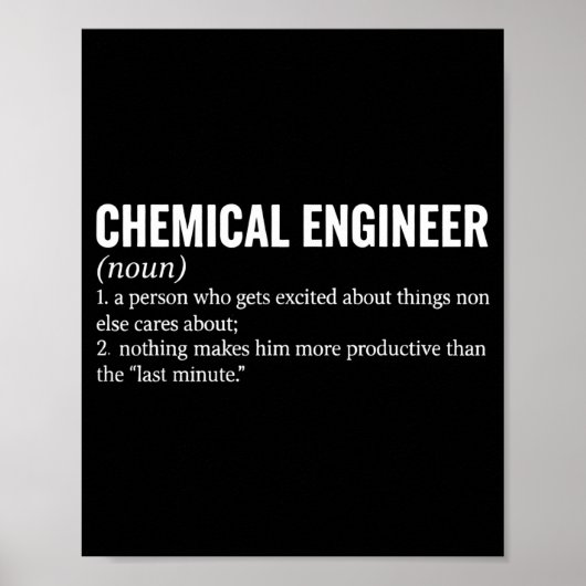 Chemical Engineer Profession Definition Engineerin ポスター (正面)