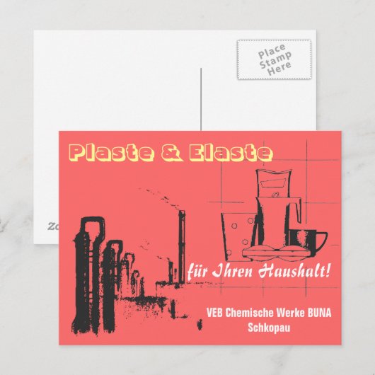 Chemiedesign DDR ポストカード (正面/裏面)