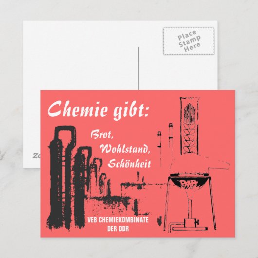 Chemiereklame DDR ポストカード (正面/裏面)