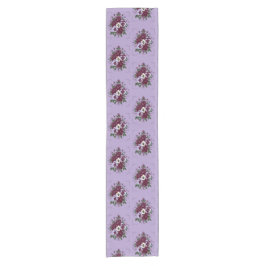 Chemin de Table Court Bouquet de Violettes ショートテーブルランナー