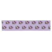 Chemin de Table Court Bouquet de Violettes ショートテーブルランナー (横)