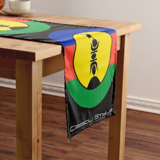 Chemin de table Drapeau Kanak ショートテーブルランナー (インサイチュ)