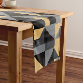 Chemin de Table Géométrie Moderne  ショートテーブルランナー