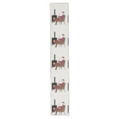 Chemin de Table Long Père Noël Cheminée ロングテーブルランナー (正面)