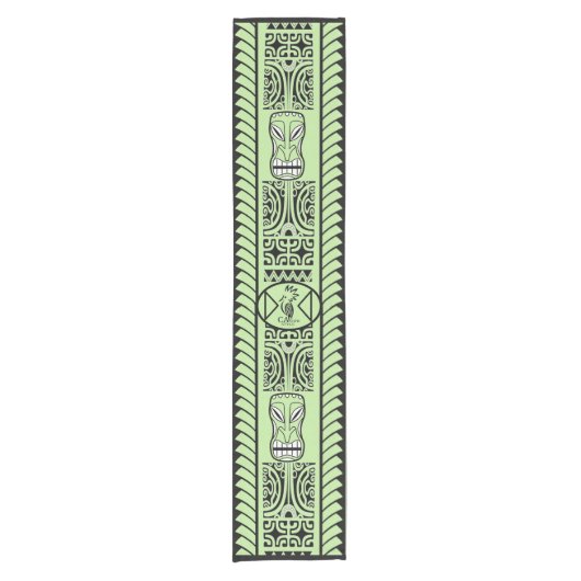 Chemin de table Tribal Ethnic ショートテーブルランナー (正面)