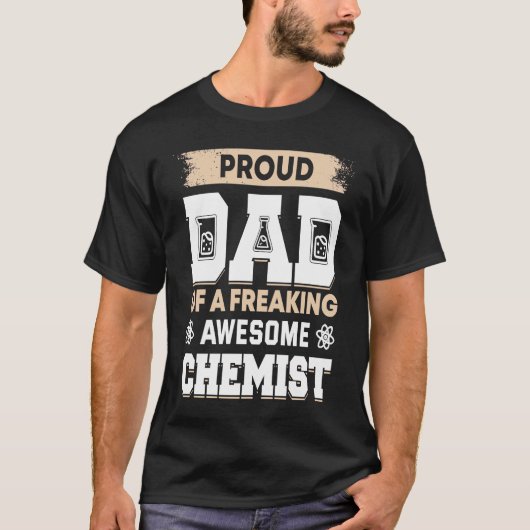 Chemist Father Chemistry Lab Chemical Science Labo Tシャツ (正面)