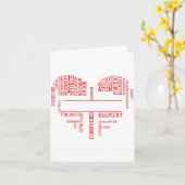 Chemist Valentines Day Gift Science Chemistry カード (黄色い花)