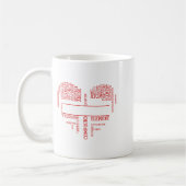 Chemist Valentines Day Gift Science Chemistry  コーヒーマグカップ (左)