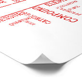 Chemist Valentines Day Gift Science Chemistry  ポスター (角)