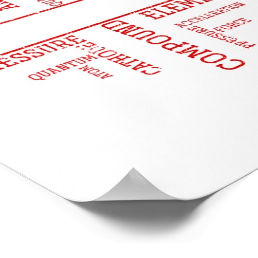 Chemist Valentines Day Gift Science Chemistry  ポスター (角)