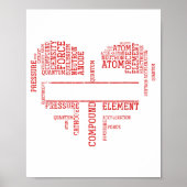 Chemist Valentines Day Gift Science Chemistry  ポスター (正面)