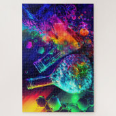 Chemistry abstract bright flask liquid ジグソーパズル (縦)