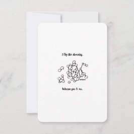 Chemistry Between Us, I Love You - Flat Card