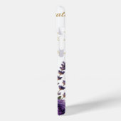 Chemistry Birthday Celebration Flask and Floral Ca Case-Mate iPhoneケース (裏面 / 左)