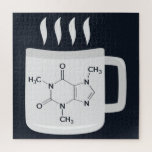 Chemistry Caffeine Lovers Formula ジグソーパズル<br><div class="desc">Celebrate your love for coffee and science with this cool caffeine formula design as couple. Customize this with your names and year you become a couple. Perfect housewarming gifts</div>