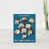 Chemistry Caffeine Molecule Funny Science Geek Cof カード (正面)