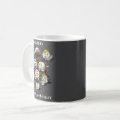 Chemistry Caffeine Molecule Funny Science Geek Cof コーヒーマグカップ (正面左)