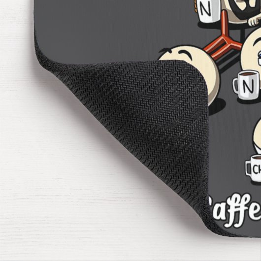 Chemistry Caffeine Molecule Funny Science Geek Cof マウスパッド (コーナー)