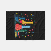 Chemistry Christmas Lights Lover Chemist Science L フリースブランケット (正面(横))