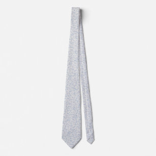 Chemistry diagram pattern blue on grey ネクタイ