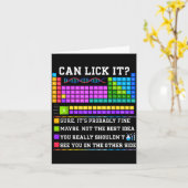 Chemistry Elements Teacher Can I Lick It Periodic  カード (黄色い花)