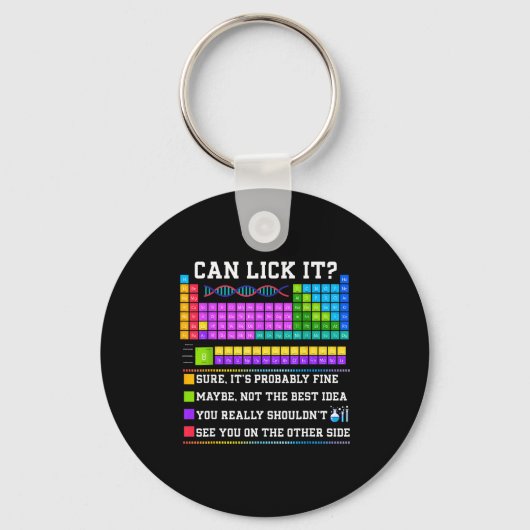 Chemistry Elements Teacher Can I Lick It Periodic  キーホルダー (正面)