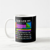 Chemistry Elements Teacher Can I Lick It Periodic  コーヒーマグカップ (左)