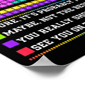 Chemistry Elements Teacher Can I Lick It Periodic  ポスター (角)