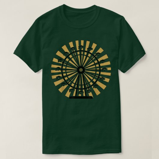 Chemistry Ferrous Wheel Feris Wheel Periodic Table Tシャツ (デザイン正面)
