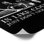 Chemistry Is Like Cooking Just Don't Lick The Son  ポスター (角)