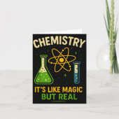 Chemistry It’s Like Magic Funny Science Teacher St カード (正面)