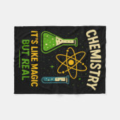 Chemistry It’s Like Magic Funny Science Teacher St フリースブランケット (正面(横))