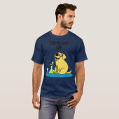 Chemistry lab Dog t-shirt Dog and cat t-shirt Tシャツ (正面フル)