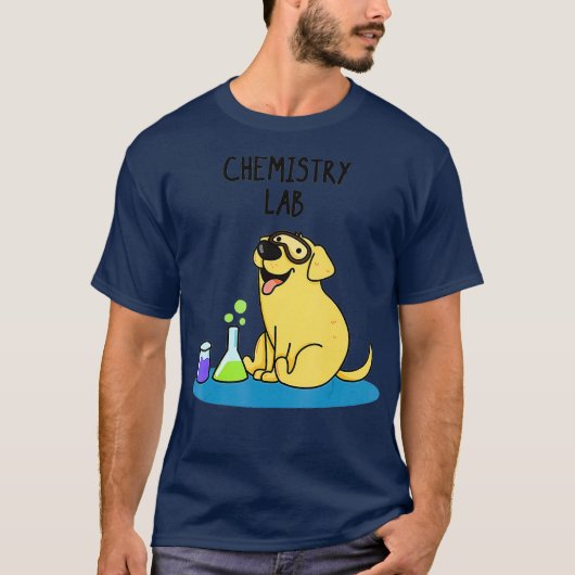 Chemistry lab Dog t-shirt Dog and cat t-shirt Tシャツ (正面)