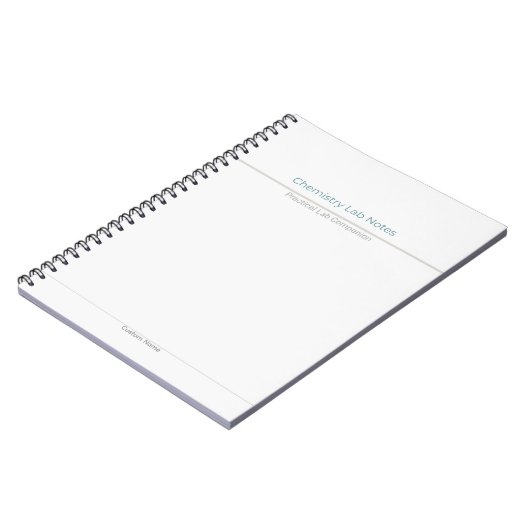 Chemistry Lab Notes – Custom Name ノートブック (左側)