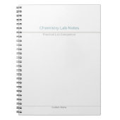 Chemistry Lab Notes – Custom Name ノートブック (正面)