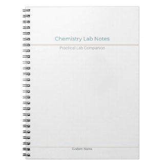 Chemistry Lab Notes – Custom Name ノートブック