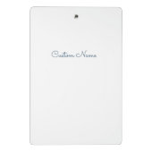 Chemistry Lab Notes – Custom Name ミニクリップボード (裏面)