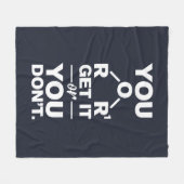 Chemistry Lab Technician Itの入手と中止 フリースブランケット (正面(横))