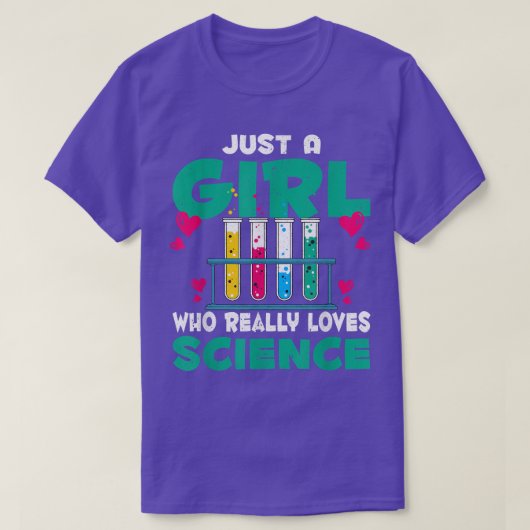 Chemistry Laboratory Scientist Girls Women Chemist Tシャツ (デザイン正面)