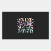Chemistry Pick Up Line | Butterfly Science Pun  長方形シール (正面)
