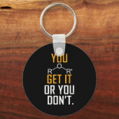 Chemistry Pun - Ether Get It Or You Don't - Funny  キーホルダー (正面)