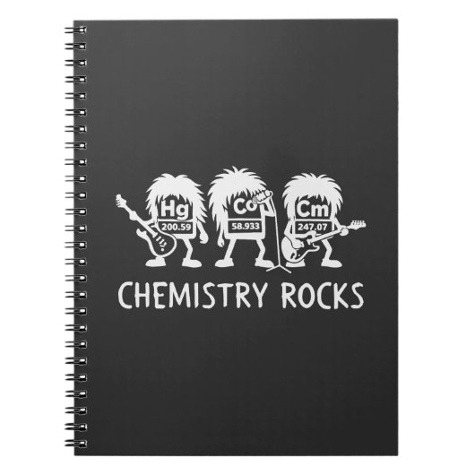Chemistry Rocks Science Rock Band ノートブック (正面)