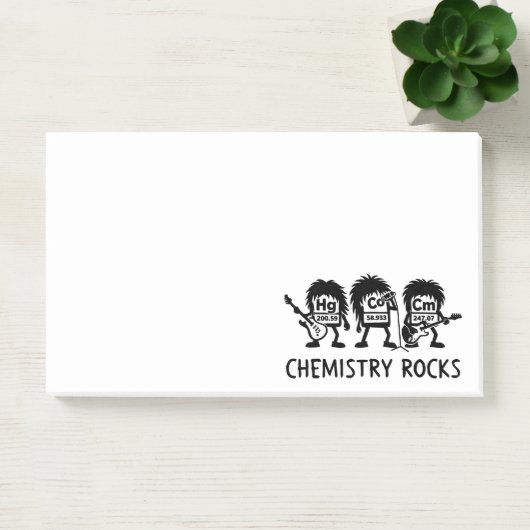 Chemistry Rocks Science Rock Band ポストイット (オフィス)
