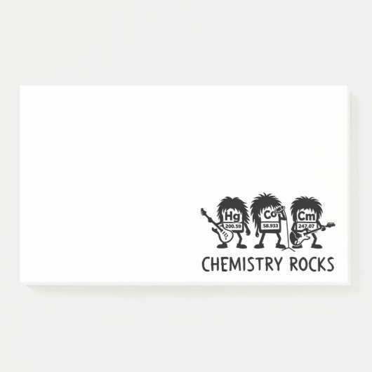 Chemistry Rocks Science Rock Band ポストイット (正面)