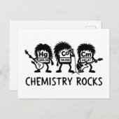 Chemistry Rocks Science Rock Band ポストカード (正面/裏面)