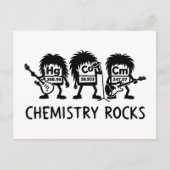 Chemistry Rocks Science Rock Band ポストカード (正面)