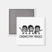 Chemistry Rocks Science Rock Band マグネット (正面/裏面)