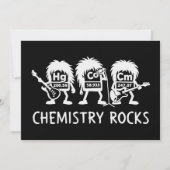 Chemistry Rocks Science Rock Band 招待状 (正面)