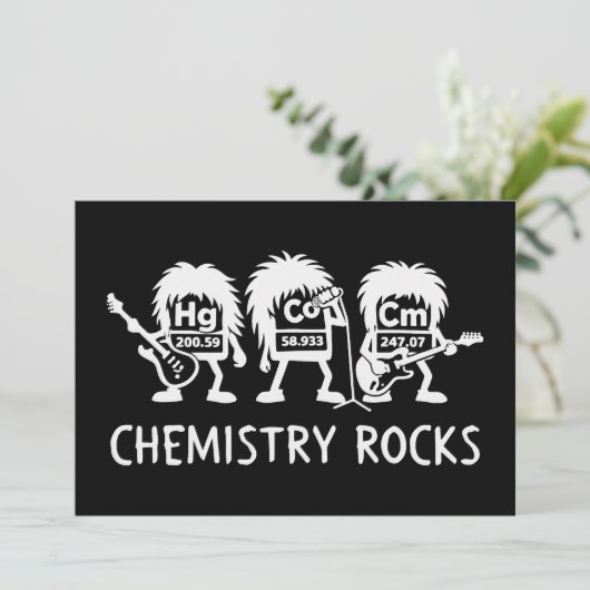 Chemistry Rocks Science Rock Band 招待状 (スタンド正面)